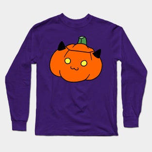 Kitty Jack o' Lantern Long Sleeve T-Shirt